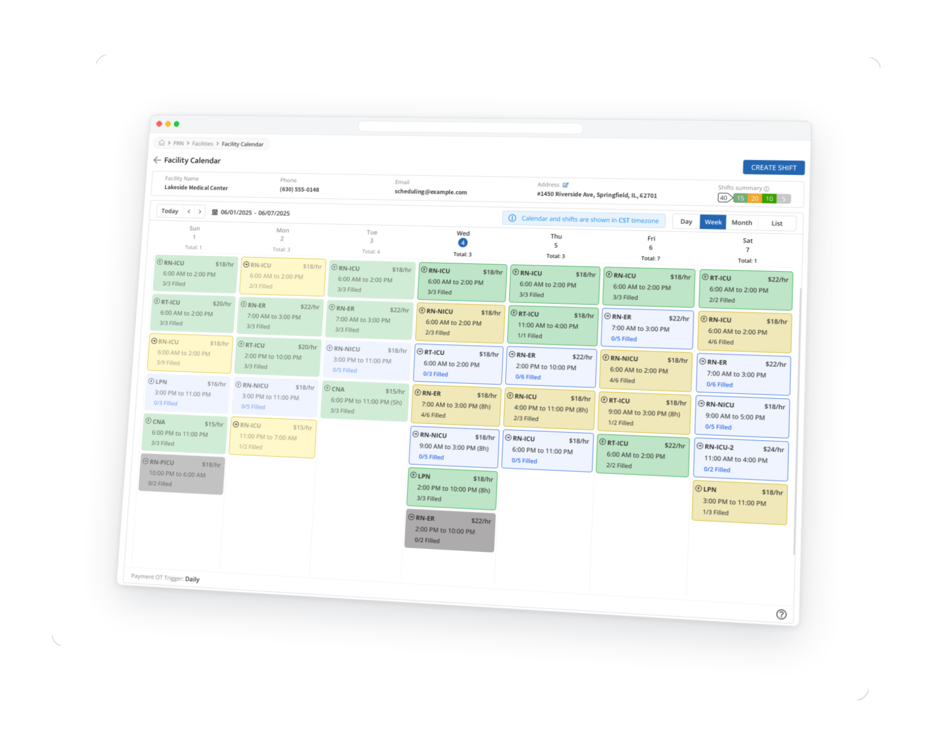 Shift Scheduling